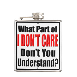 I Don't Care Flask