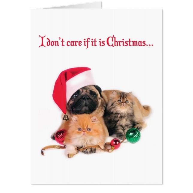 I Don't Care if it's Christmas Huge Christmas Card (Front)