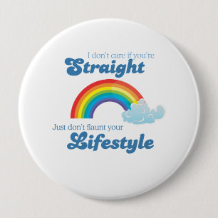 I dont care if your straight pinback button
