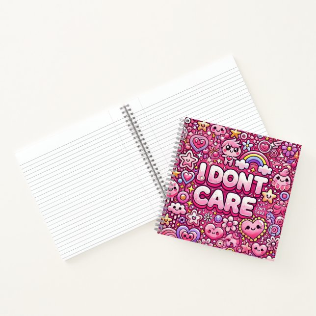I don't care notebook (Inside)