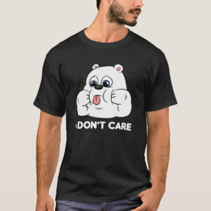 I don't care Silly Bear Halloween Costume for Weir T-Shirt