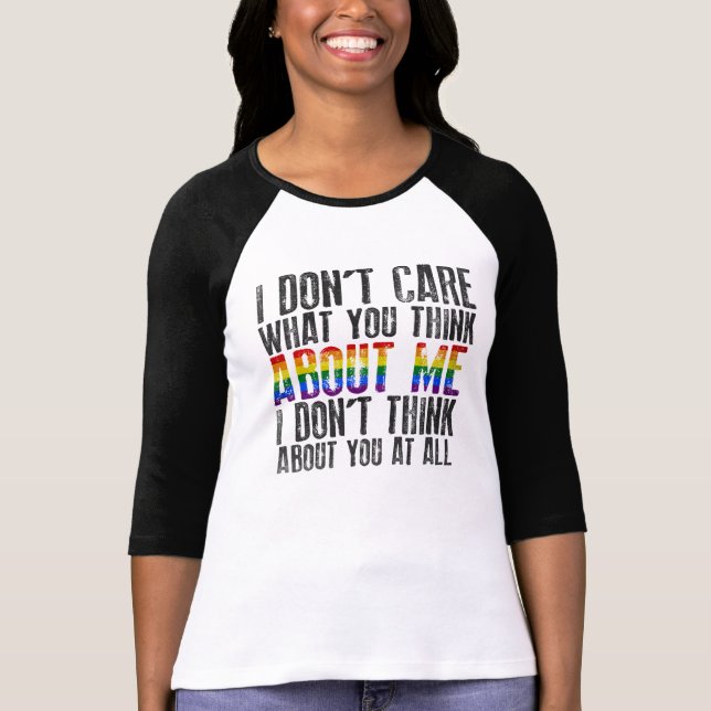 I don't care T-Shirt (Front)