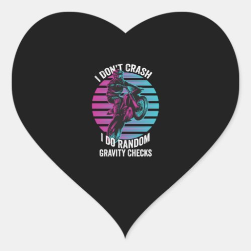 I Dont Crash I Do Random Gravity Checks Heart Sticker