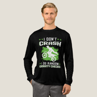 I Don't Crash I Do Random Gravity Checks Retro  Tri-Blend Shirt