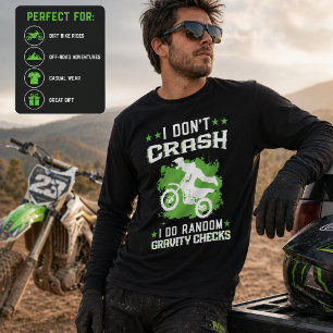 I Don't Crash I Do Random Gravity Checks Retro Tri-Blend Shirt