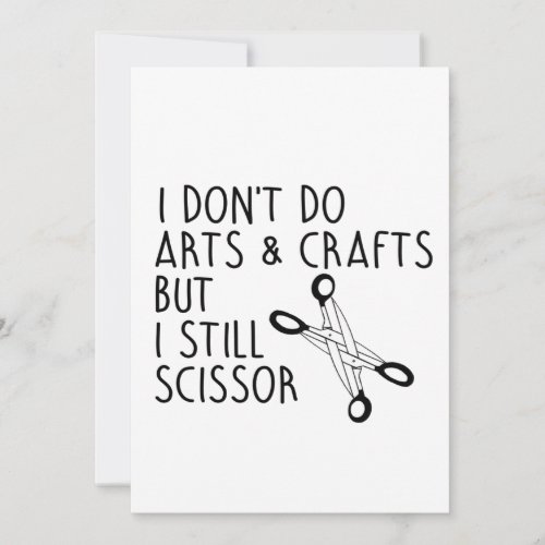I dont do arts and crafts but I scissor Holiday Card