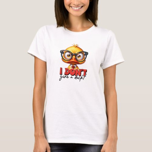 I dont give a duck angry duck T_Shirt