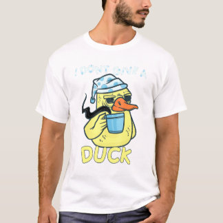 I Dont Give A Duck Coffee Duck T-Shirt