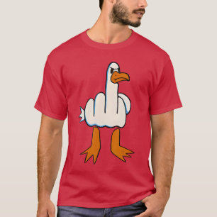 I Dont Give A Duck Middle Finger Funny Offensive R T-Shirt