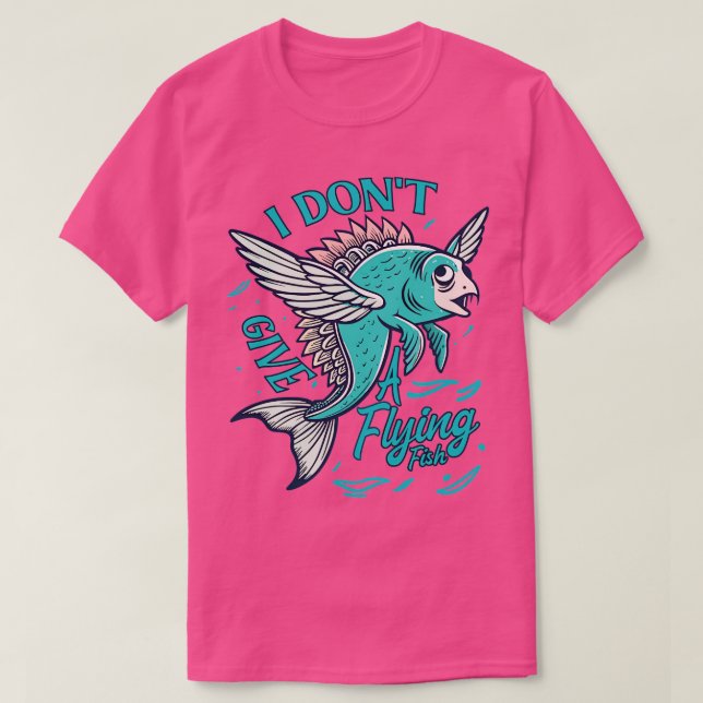 i dont give a flying fish angry Fish T-Shirt (Design Front)