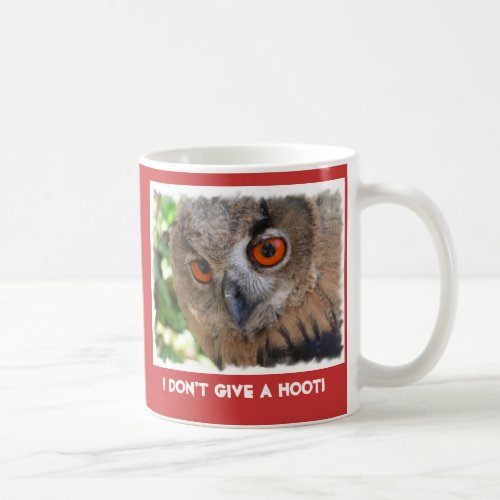 I Dont Give A Hoot Owl Coffee Mug