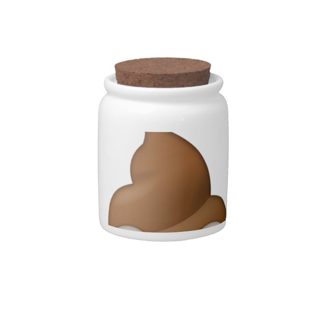 i dont give a poop emoji candy jar (Front)