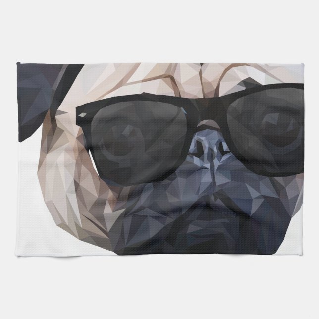 I Don't Give a Pug Towel (Horizontal)