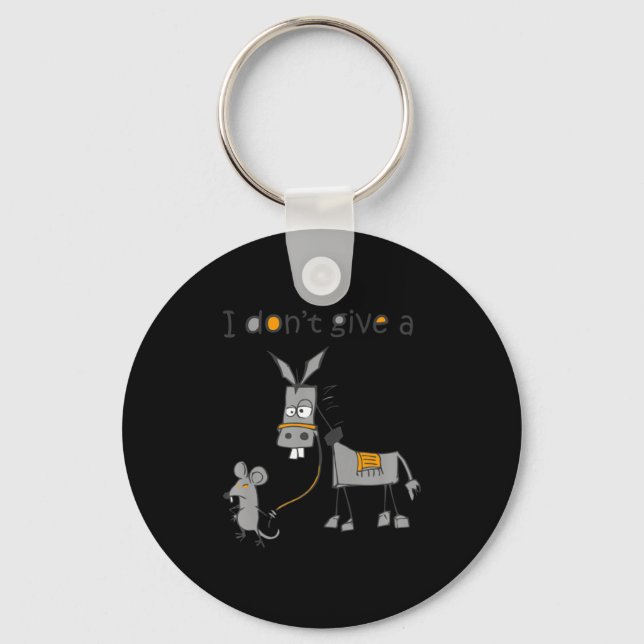 I Dont Give A Rats Jack  Keychain (Front)