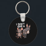 I Dont Give A Rats Mouse Donkey Funny Sarcastic An Keychain<br><div class="desc">I Dont Give A Rats Mouse Donkey Funny Sarcastic Animal</div>