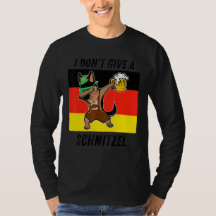 I Don't Give A Schnitzel Dabbing Oktoberfest Beer  T-Shirt