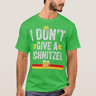 I Don't Give A Schnitzel Funny German  T-Shirt