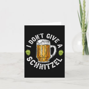 I Dont Give A Schnitzel Germany Flag Men Women _1  Card