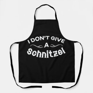 I Dont Give a Schnitzel Tshirt Apron
