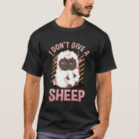 I Don'T Give A Sheep Funny Farm Animal Novelty Gif