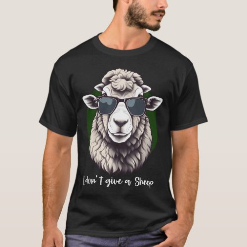 I Dont Give A Sheep Funny Unisex T_Shirt