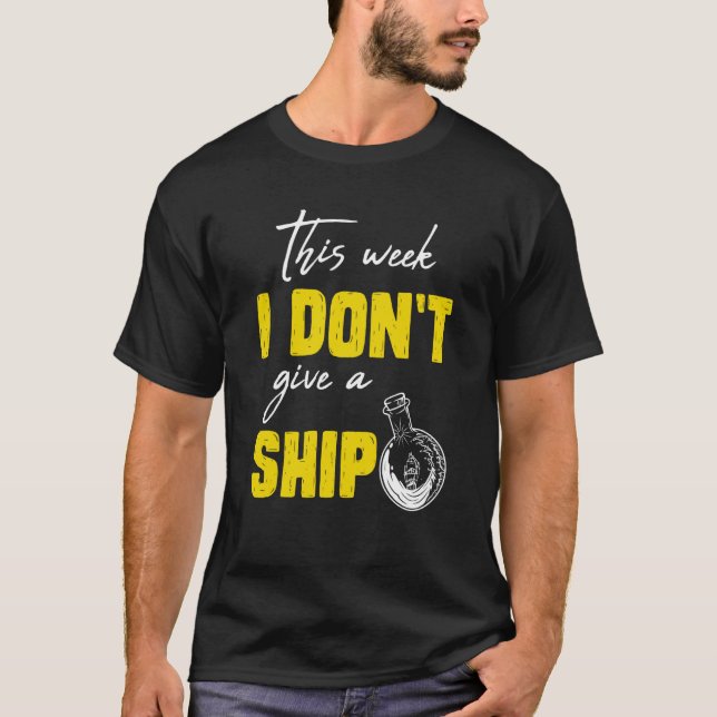 I don't give a ship cruise vacation spring break T-Shirt (Front)
