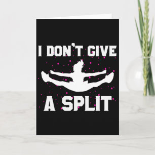 I Don't Give A Split Funny Flyer Cheerleading Gift Card