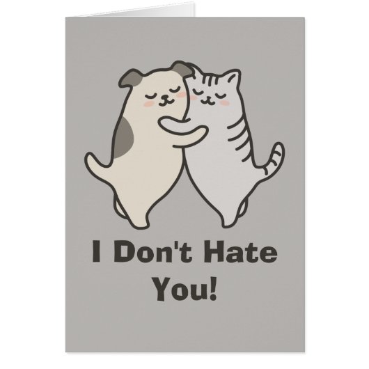 I Don't Hate You! Cards (Front)