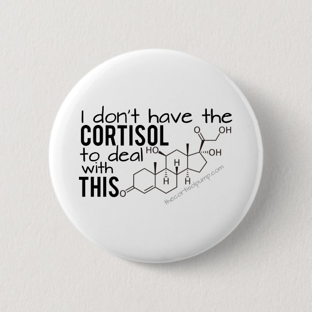 I don't have the Cortisol to deal with THIS! Button (Front)