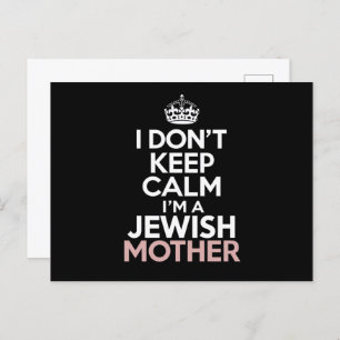 I Don't Keep Calm I'm A Jewish Mother Hanukkah Postcard