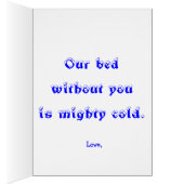 I don't know, but I've been told. Cards (Inside (Right))