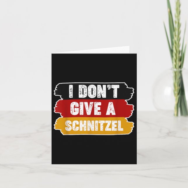 I Dont Know In German Language Germany Funny Germa Card (Front)