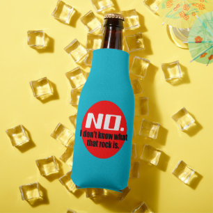 I Don't Know What That Rock Is (Red) Bottle Cooler