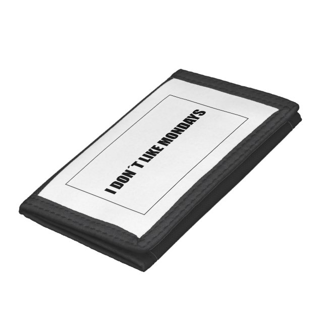 I dont like mondays tri-fold wallet (Bottom)