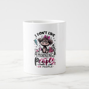 I don't like people or people - Funny Introvert Giant Coffee Mug