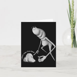 I Don't Like This Rock Funny Marcus The Worm Meme Card