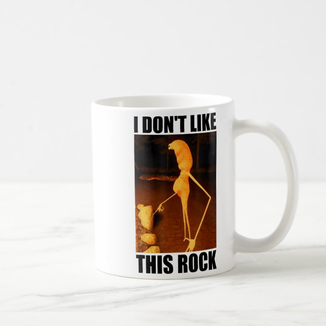 I Don't Like This Rock Funny Marcus The Worm Meme  Coffee Mug (Right)