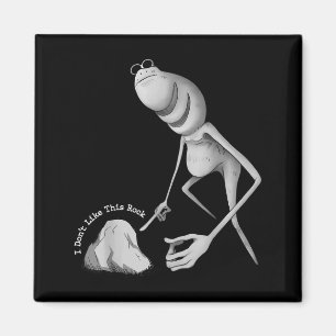 I Don't Like This Rock Funny Marcus The Worm Meme  Magnet