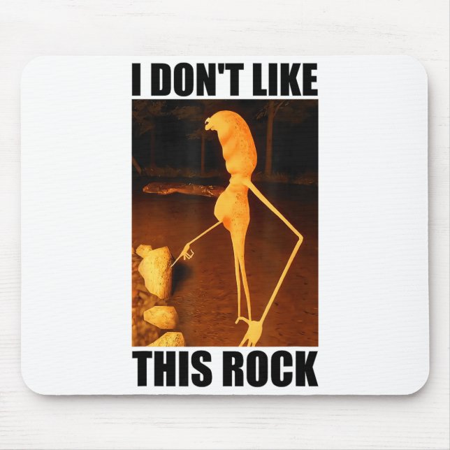 I Don't Like This Rock Funny Marcus The Worm Meme  Mouse Pad (Front)