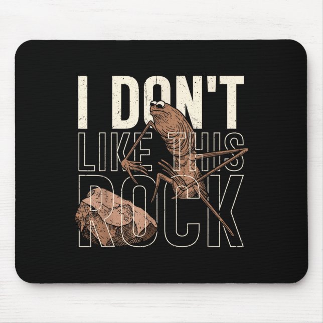 I Don't Like This Rock Marcus The Worm Meme Funny  Mouse Pad (Front)