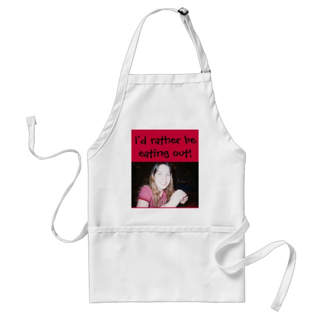 I don't like to cook adult apron (Front)