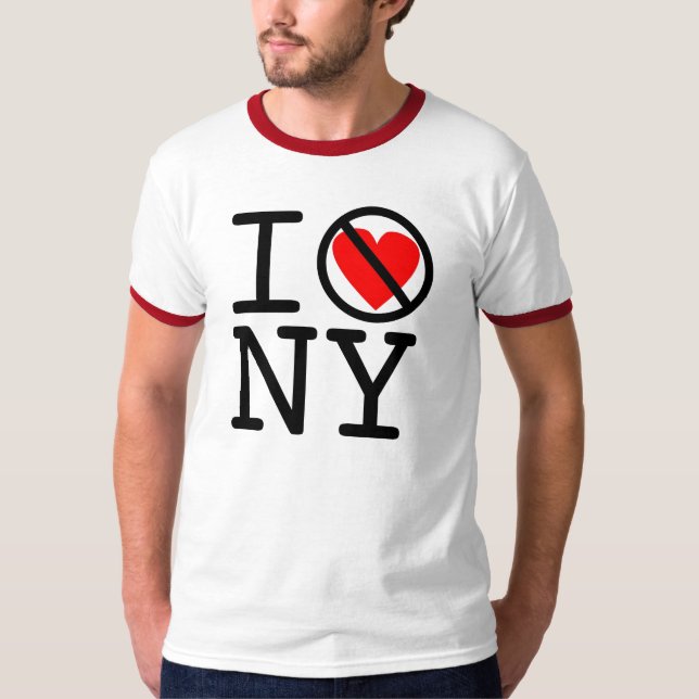 I Don't Love New York! T-Shirt (Front)