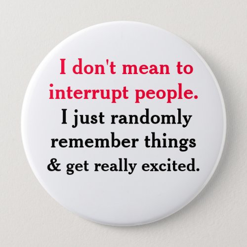 I dont mean to interrupt People Button