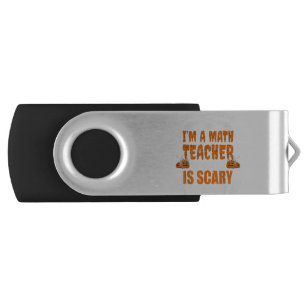 I Don't Need A Costume I'm A Math Teacher Flash Drive
