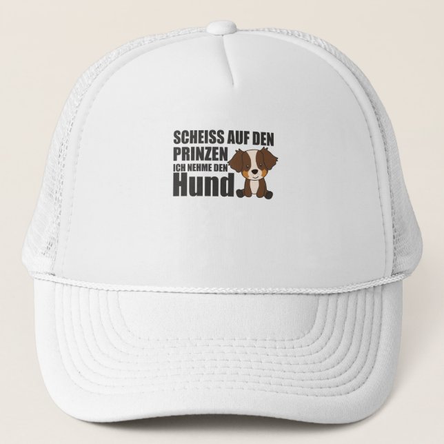 I Don't Need The Prince Take Sheperd Dog Trucker Hat (Front)