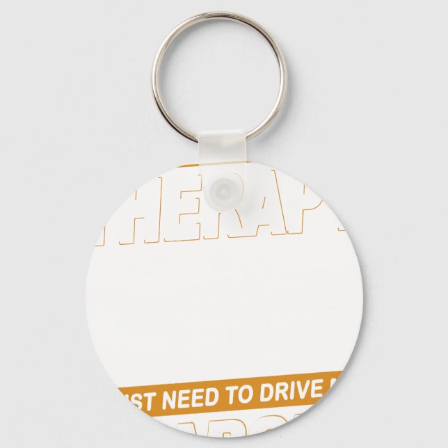 I DON'T NEED THERAPY Dodge Charger 1970 Keychain (Front)