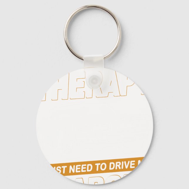I DON'T NEED THERAPY Dodge Charger 1971 Keychain (Front)