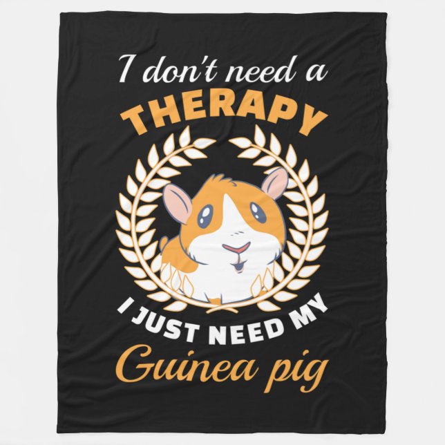 I Dont need therapy Fleece Blanket (Front)