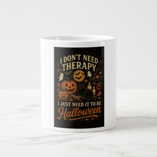 I don't need therapy, I just need Halloween Giant Coffee Mug