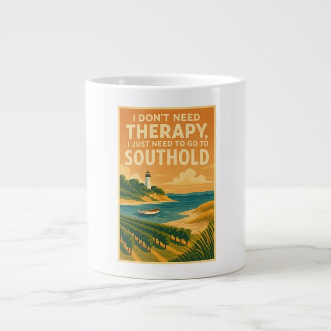 I don't need therapy, I just need Southold Giant Coffee Mug (Front)